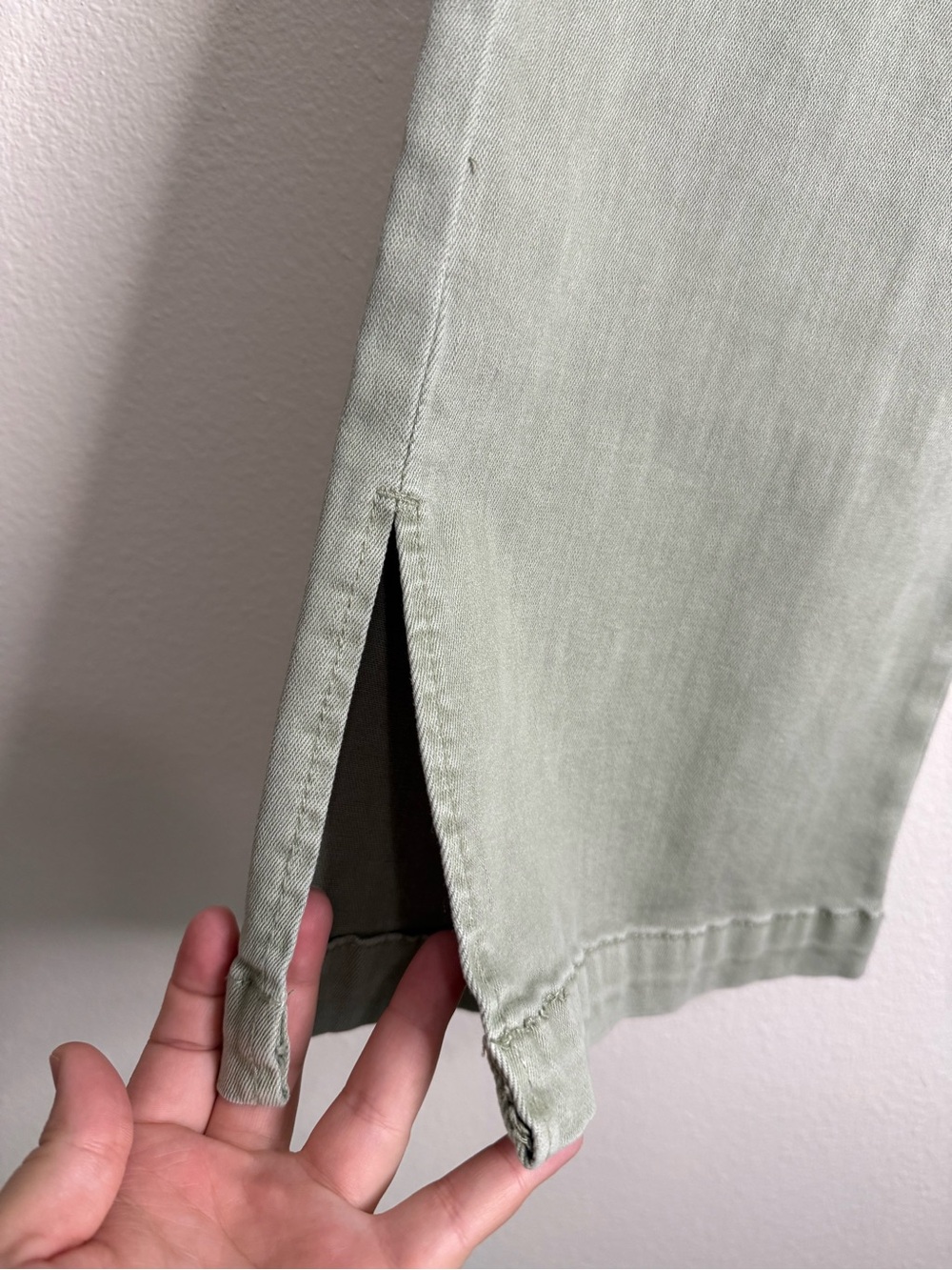 Risen High Rise Straight Leg Cargo Jeans in Olive Sz 13/31 (Box I) - Picture 5 of 8